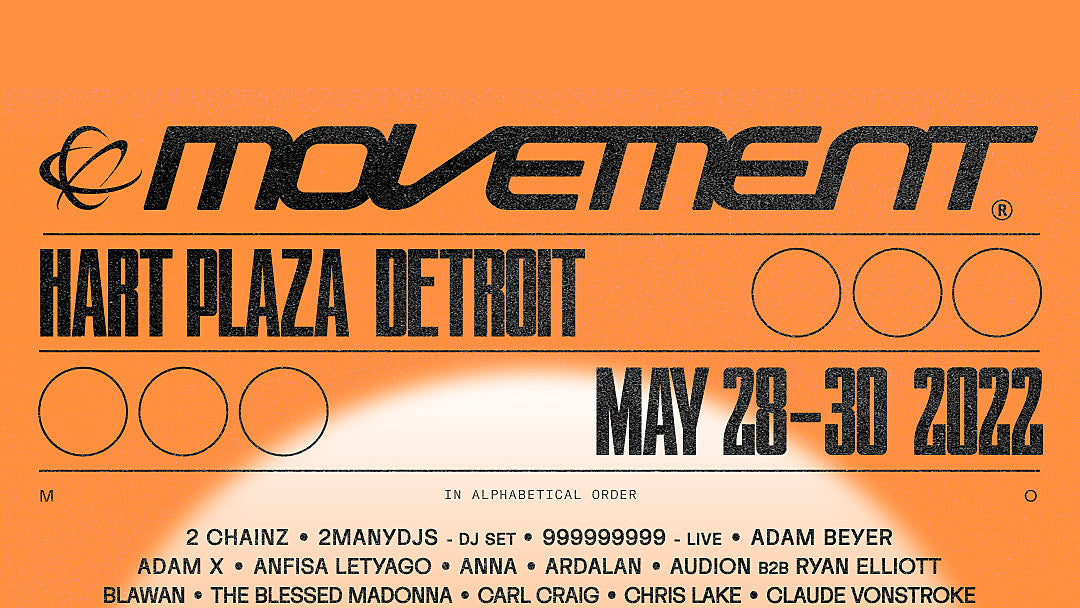 Movement 2022 lineup (Flying Lotus, Carl Craig B2B James Murphy, Skrillex, more)