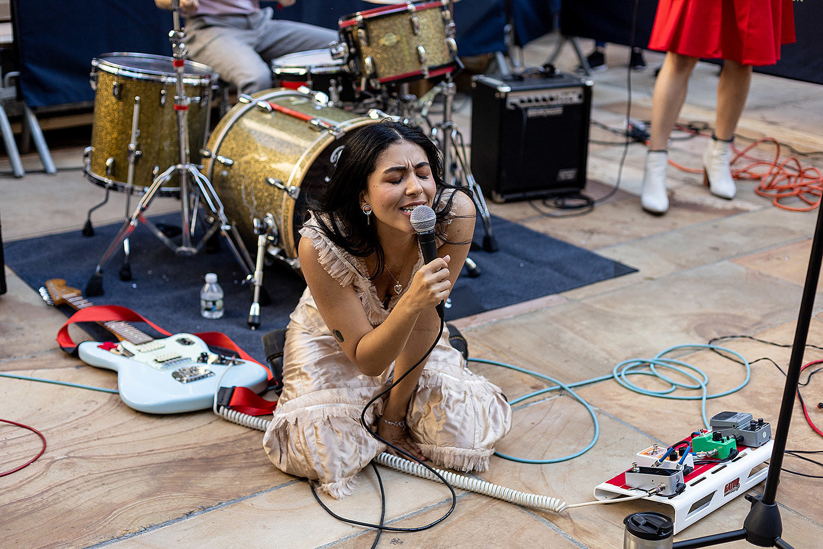 Pom Pom Squad played Rockefeller Plaza Rough Trade show (pics, video, setlist)