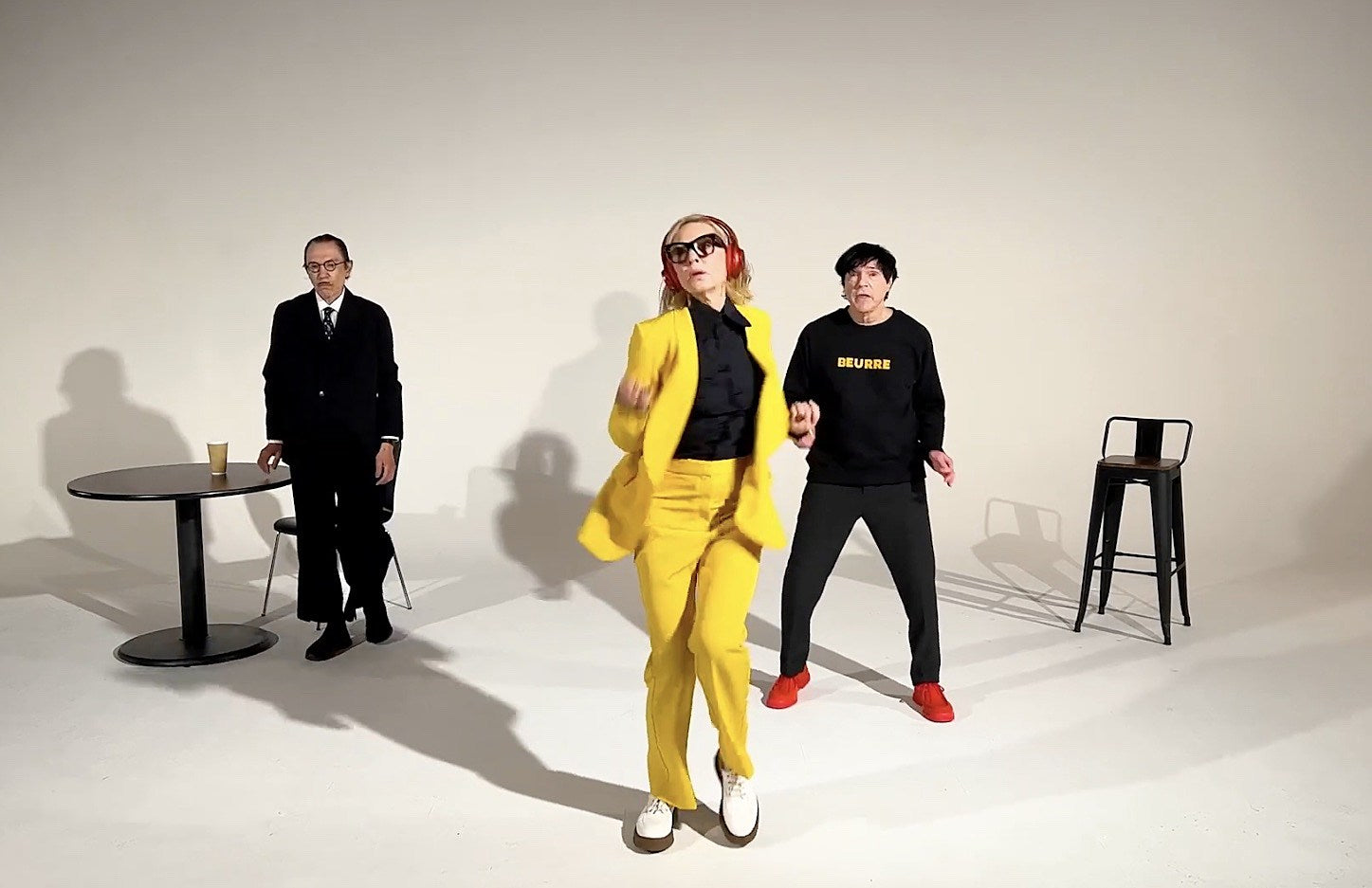 Cate Blanchett stars in Sparks’ “The Girl is Crying in Her Latte” video, loves Einstürzende Neubauten