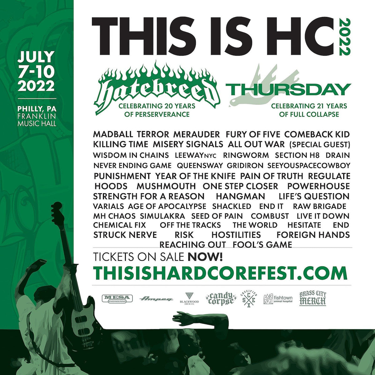 This Is Hardcore full 2022 lineup; Terror, One Step Closer, SeeYouSpaceCowboy & much more added