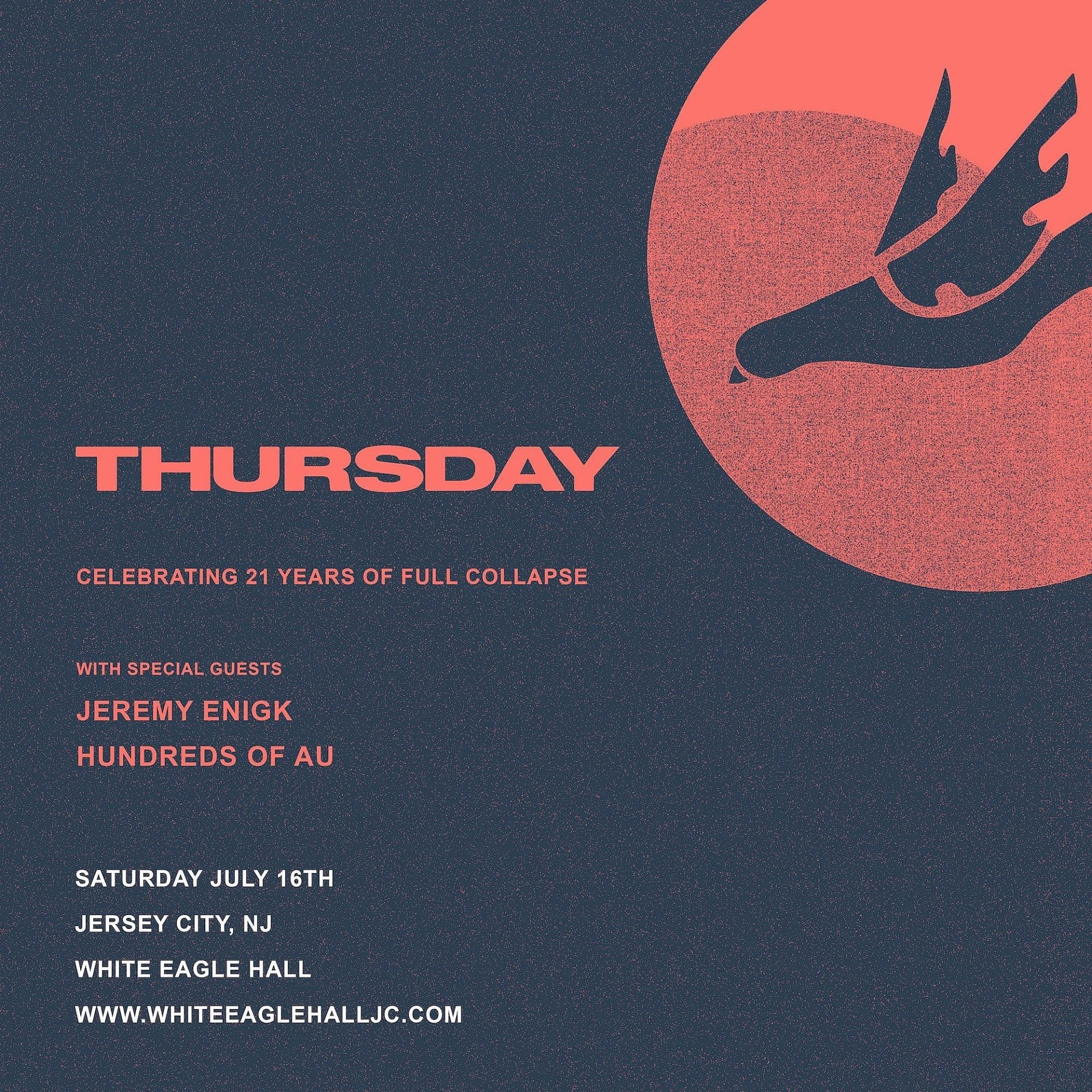 Thursday add 2nd Jersey City ‘Full Collapse’ show with Jeremy Enigk & Hundreds of AU