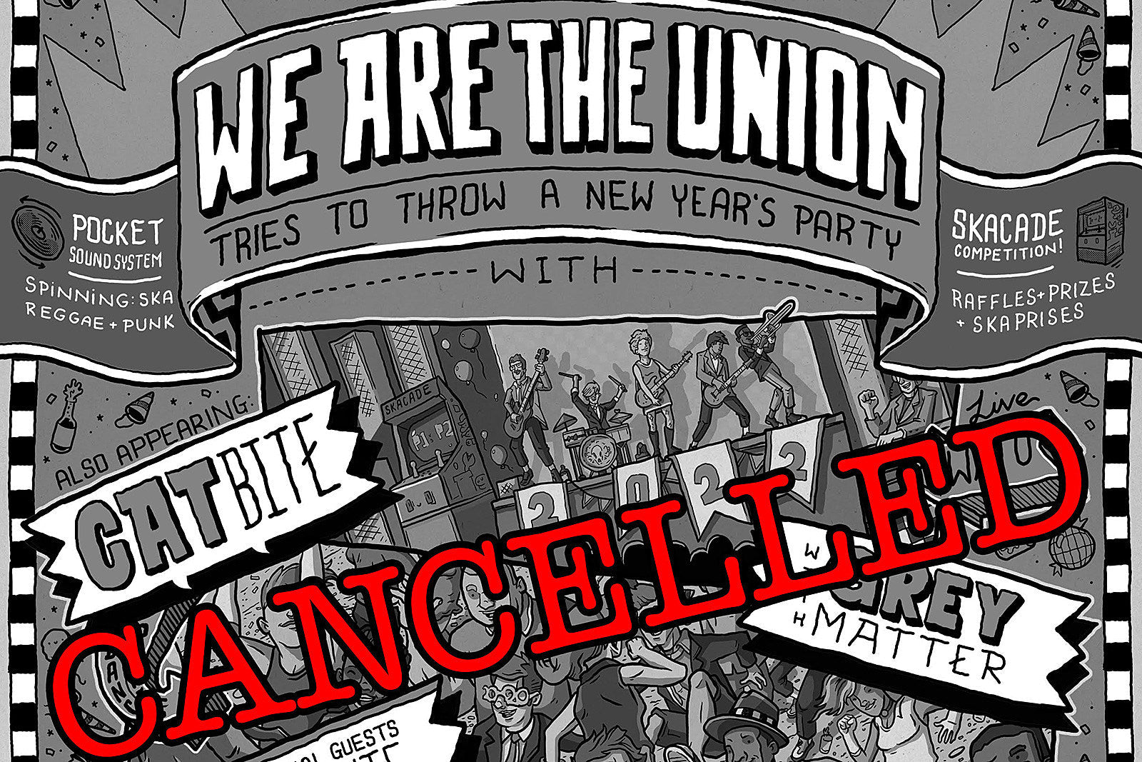 We Are The Union, Catbite, Grey Matter & Dissidente NYE show cancelled due to COVID