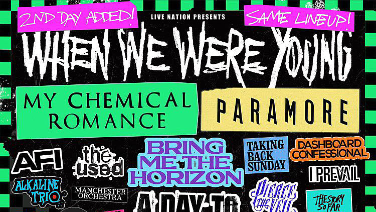 When We Were Young Festival adds 2nd day with same lineup