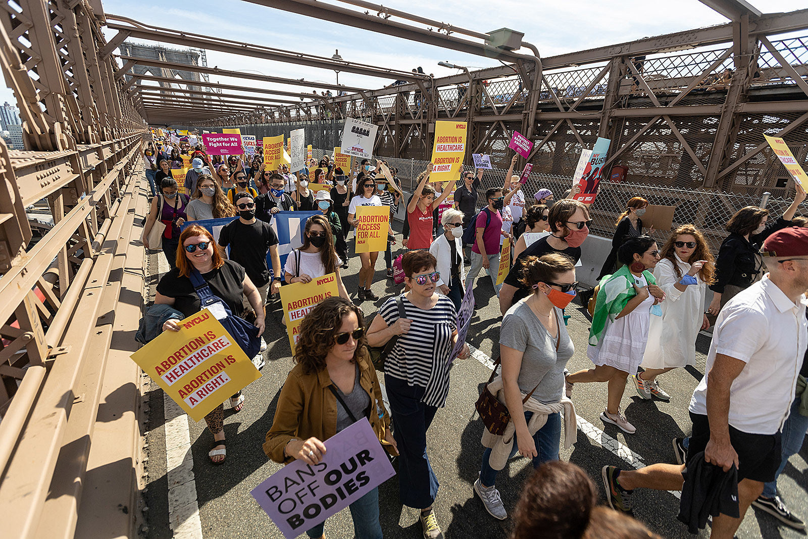 Thousands marched for abortion justice in NYC & nationwide (pictures)