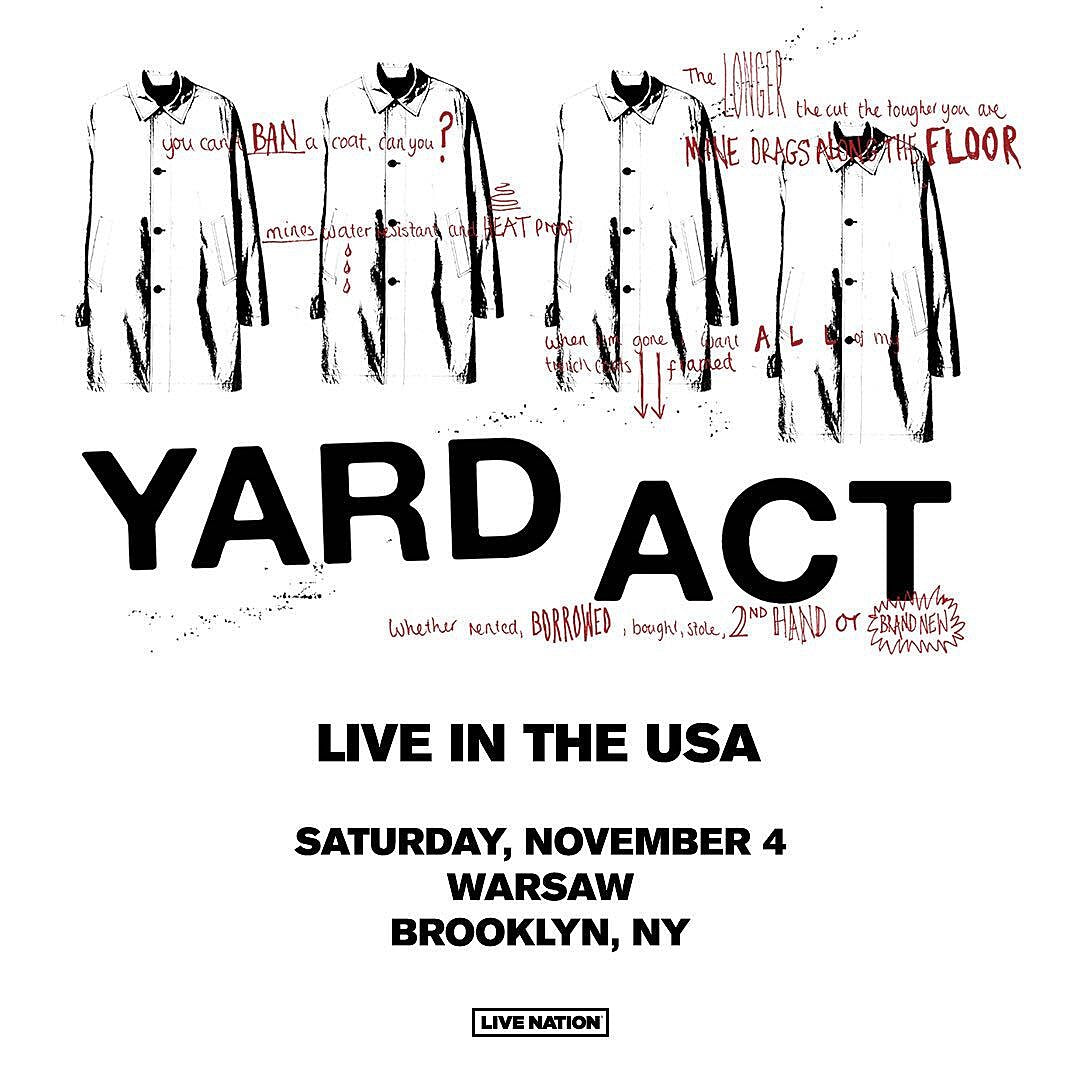 Yard Act at Brooklyn show on BV presale (password here)