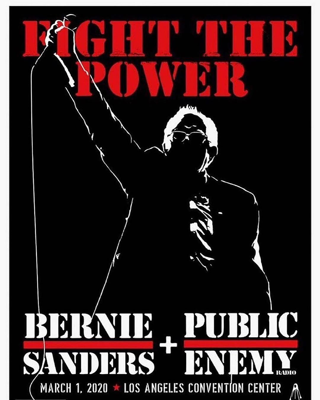 Public Enemy performing at Bernie Sanders rally in LA