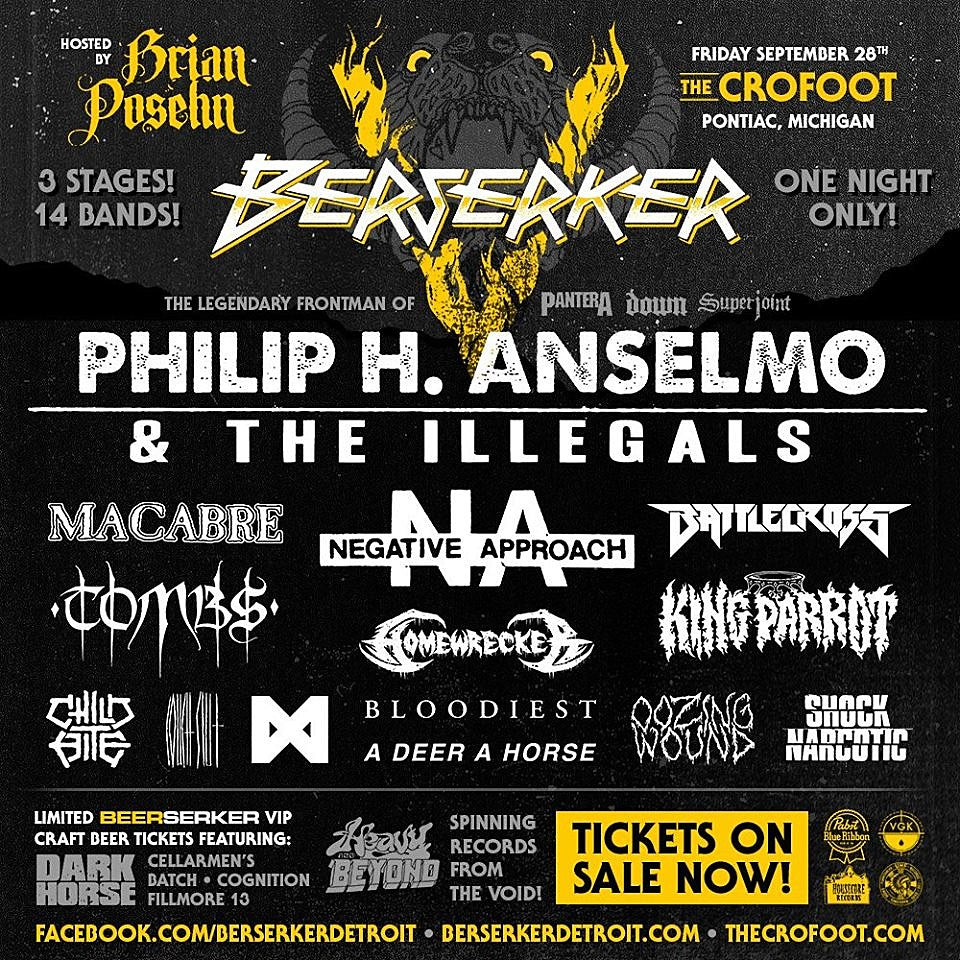 Berserker Fest 2018 lineup ++ Negative Approach touring