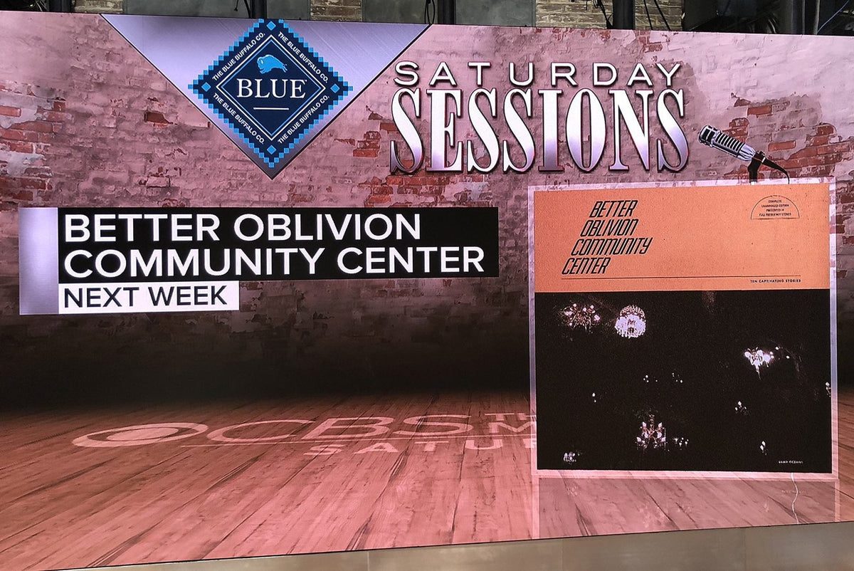 Better Oblivion Community Center are playing Colbert & CBS Saturday Morning