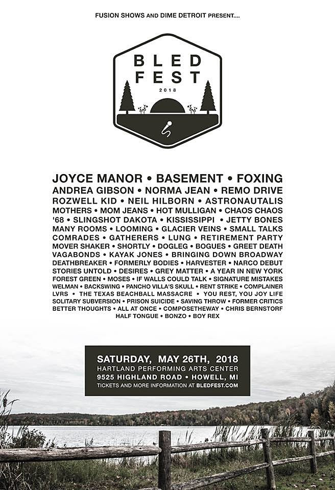 Bled Fest 2018 lineup (Joyce Manor, Basement, Foxing & more)