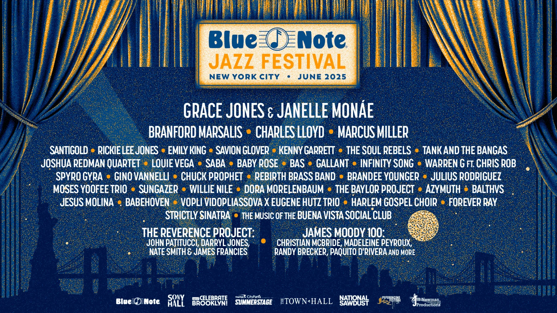 Blue Note Jazz Fest 2025: Grace Jones & Janelle Monae, Branford Marsalis & Charles Lloyd, Warren G, more