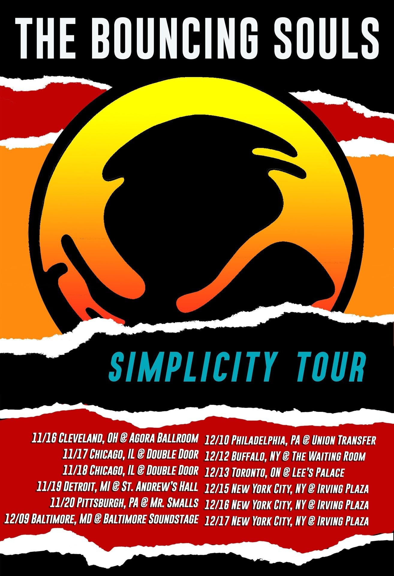 Bouncing Souls @ Irving Plaza tickets on BrooklynVegan presale (password here)