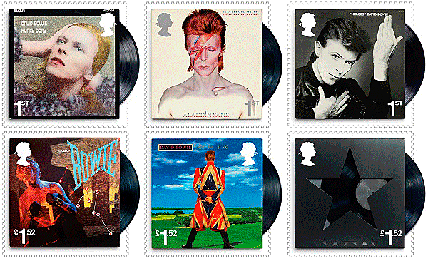 David Bowie stamps being issued by UK’s Royal Mail