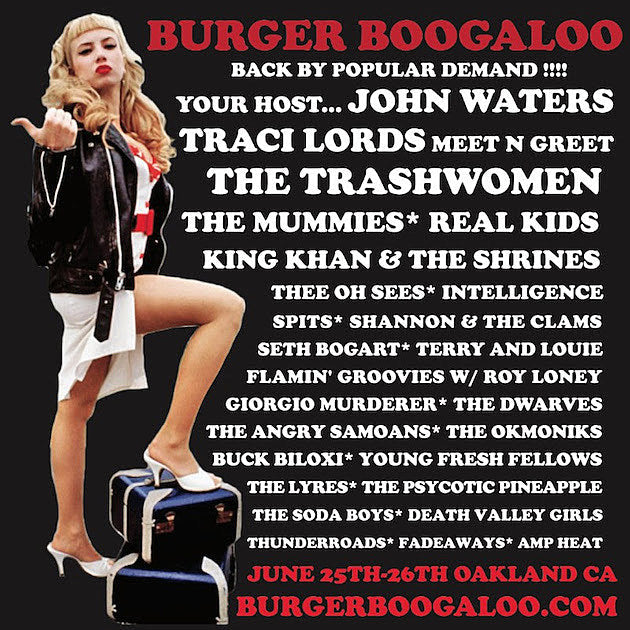 John Waters hosting Burger Boogaloo again in 2016 (lineup); Burger Hangover Fest happening after SXSW in San Antonio