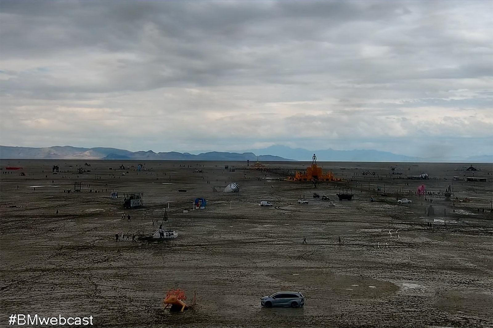 Burning Man attendees told to “shelter in place” as heavy rain & mud shut down access