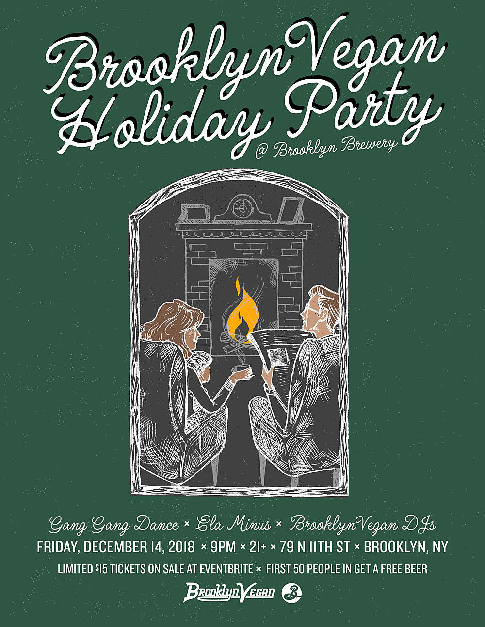 Gang Gang Dance & Ela Minus playing BV Holiday Party at Brooklyn Brewery