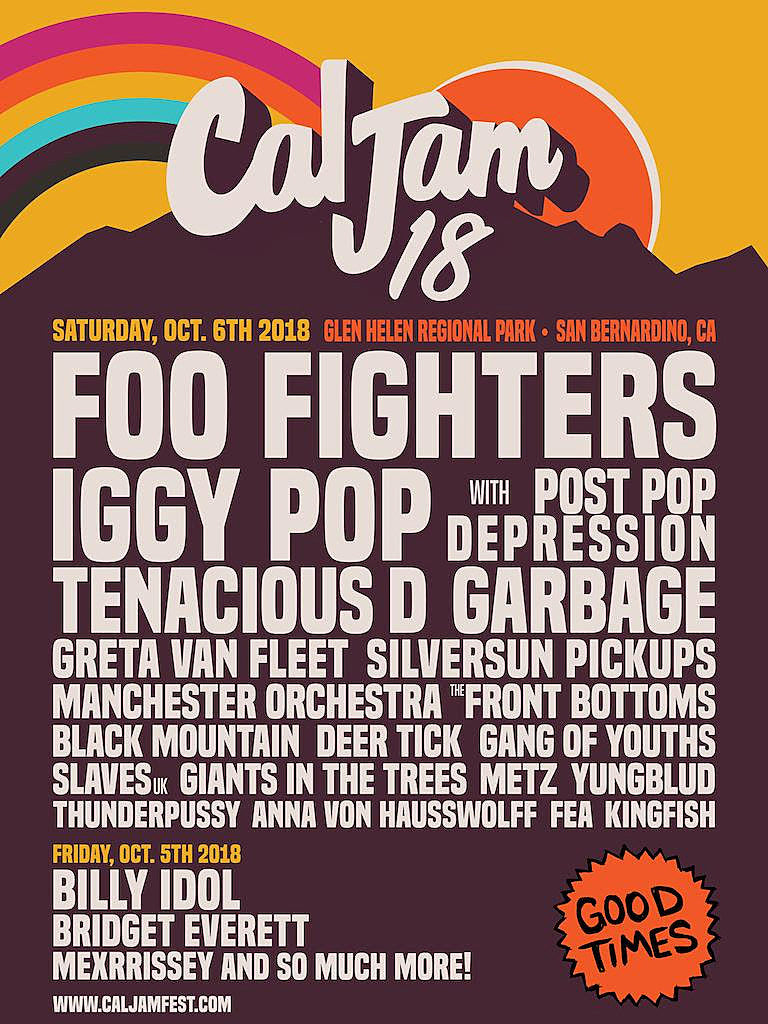 Foo Fighters’ Cal Jam ’18 lineup (Iggy Pop, Tenacious D, Garbage, Krist Novoselic, more)