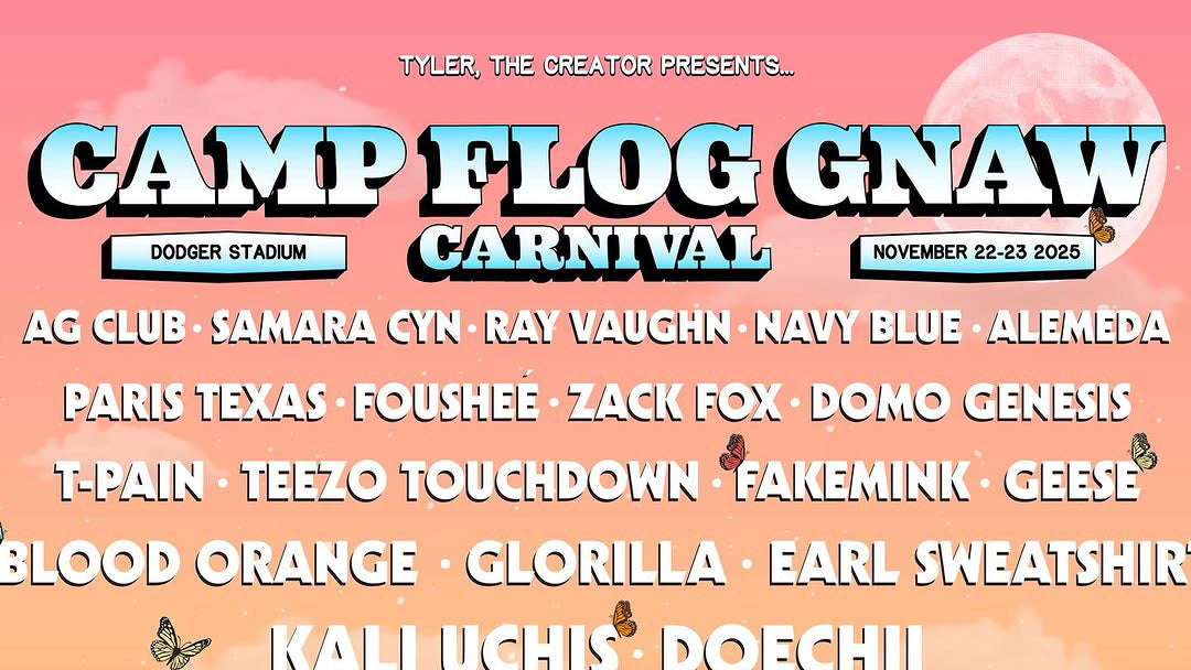 Camp Flog Gnaw adds Kali Uchis, Geese, Blood Orange & more to rescheduled 2025 lineup