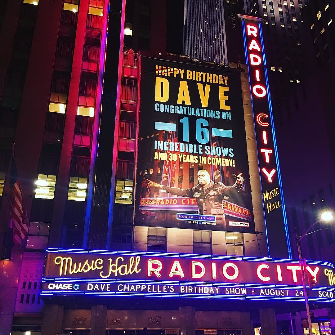Dave Chappelle wrapped up his Radio City run on his birthday