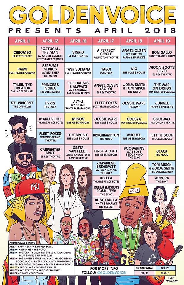 Coachella announce 2018 sideshows