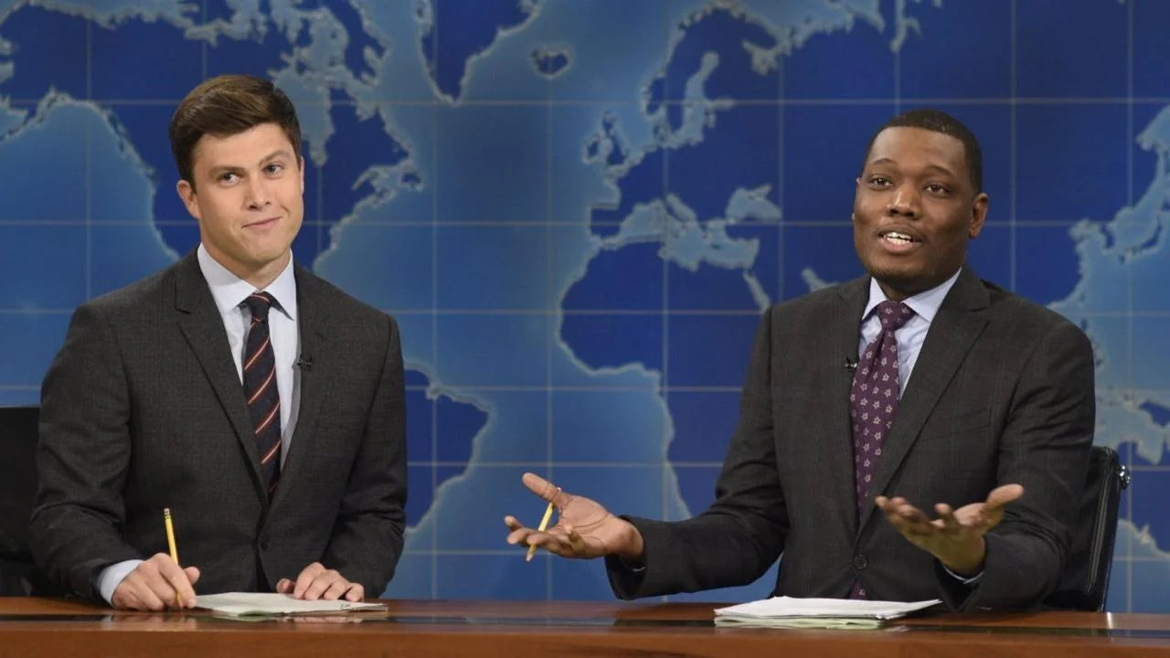 Colin Jost & Michael Che hosting “Saturday Night in NYC” at Radio City Music Hall