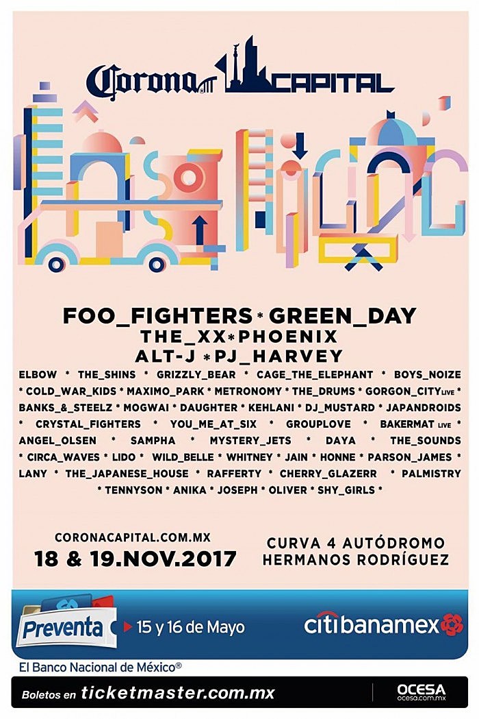 Corona Capital fest: 2017 lineup (Grizzly Bear, The xx, PJ Harvey, Phoenix & more)