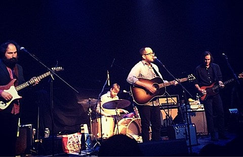 Craig Finn opened for Jason Isbell with a new band, creating a 78rpm record live at IFC Center