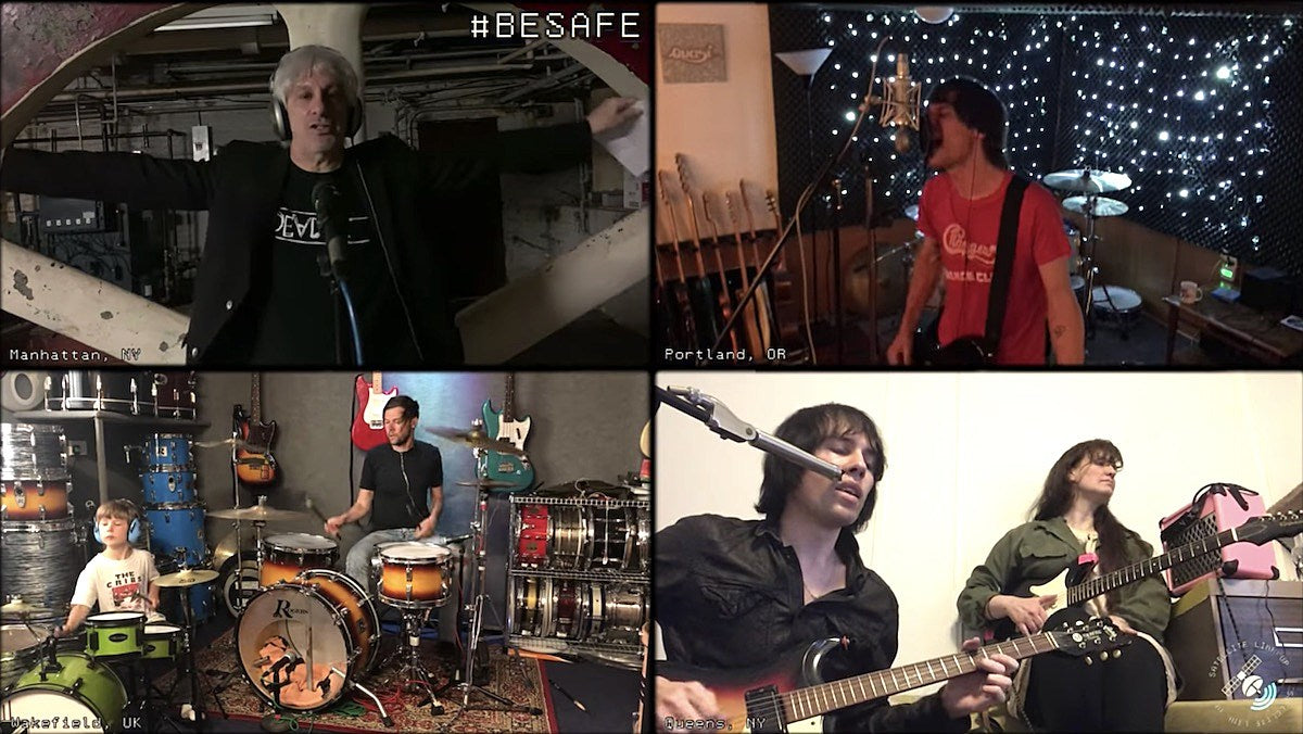 watch The Cribs reunite with Lee Ranaldo for lockdown version of “Be Safe”