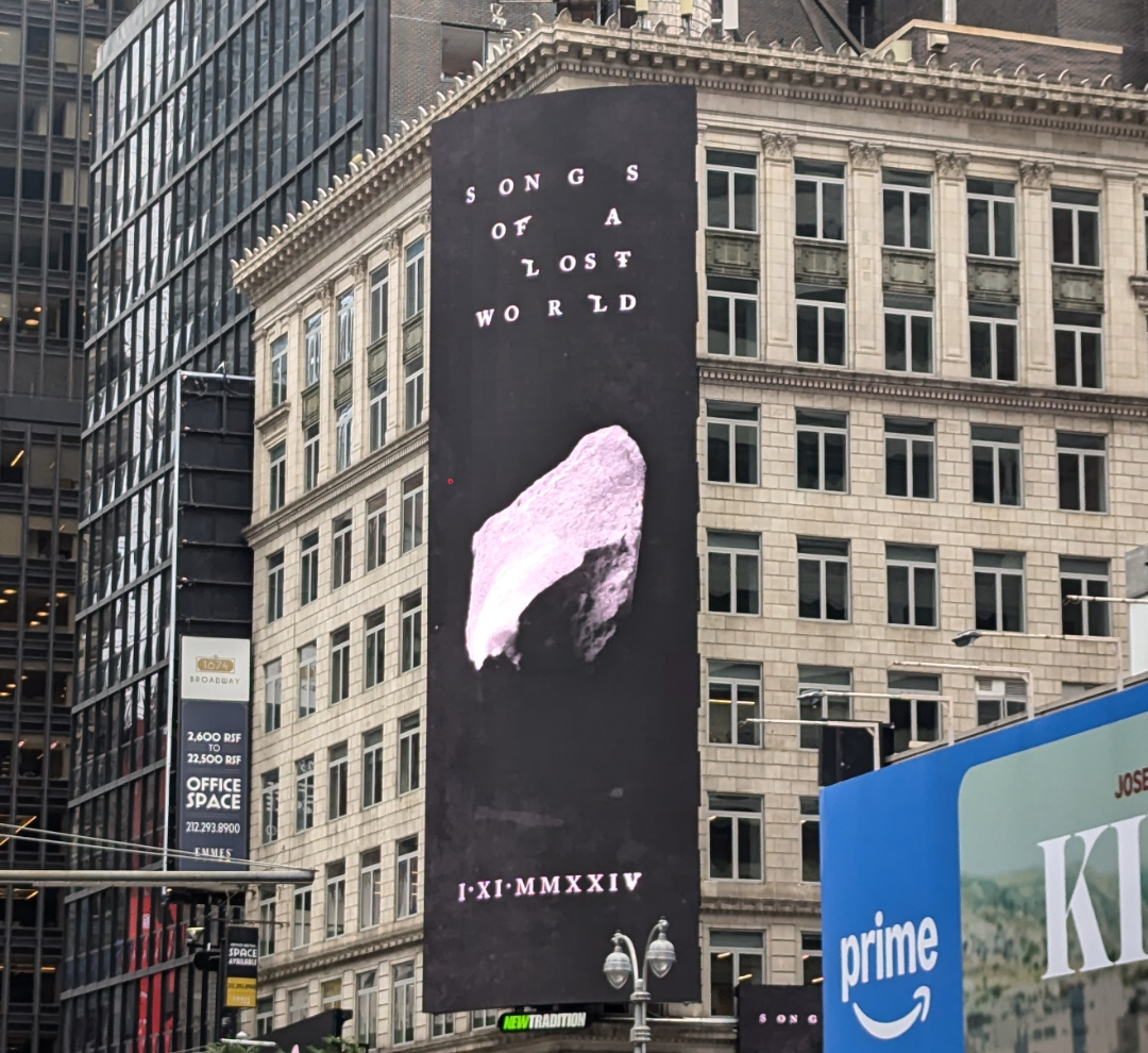 The Cure ‘Songs of a Lost World’ billboard appears in NYC