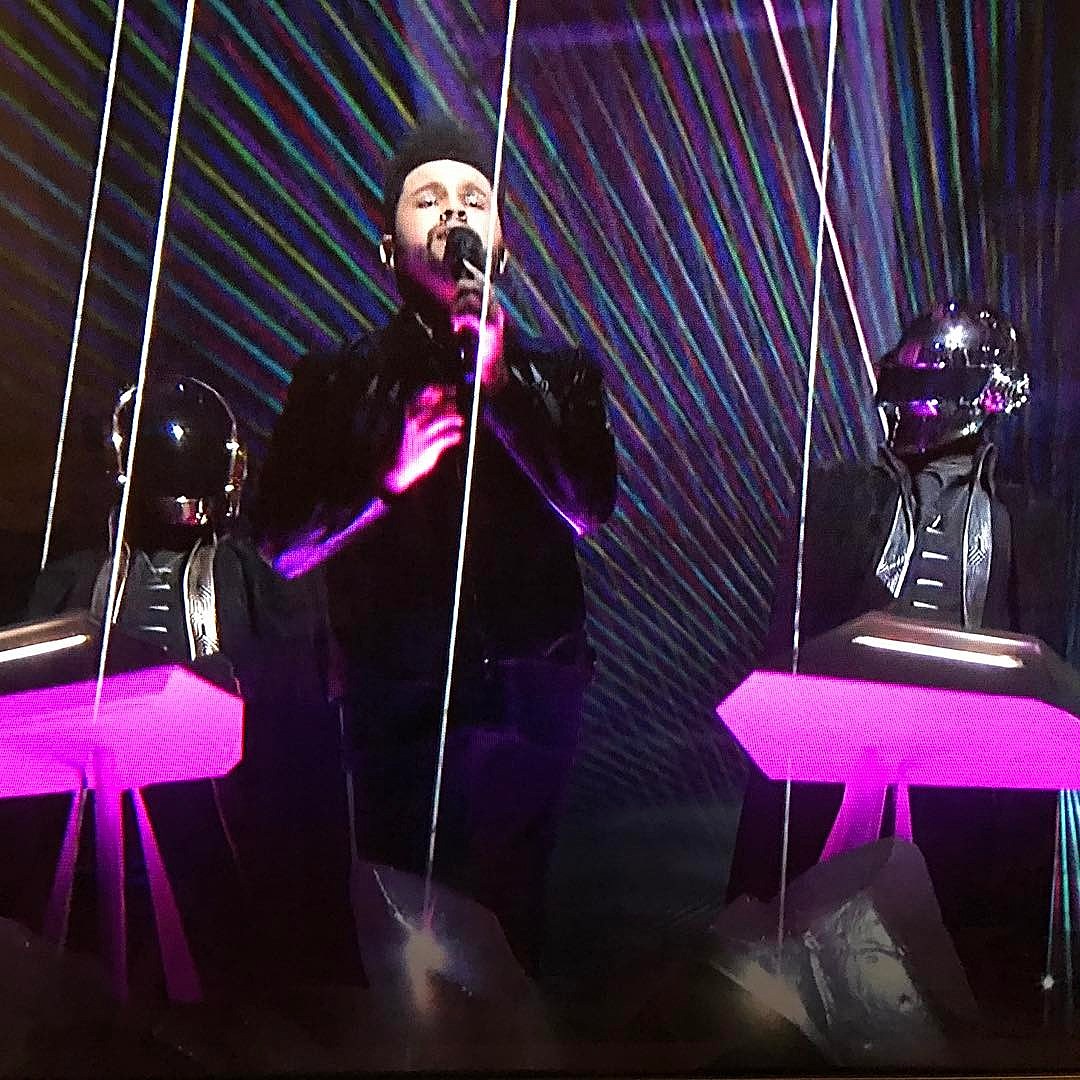 watch Daft Punk play the Grammys w/ the Weekend + LA Pop Up Shop footage