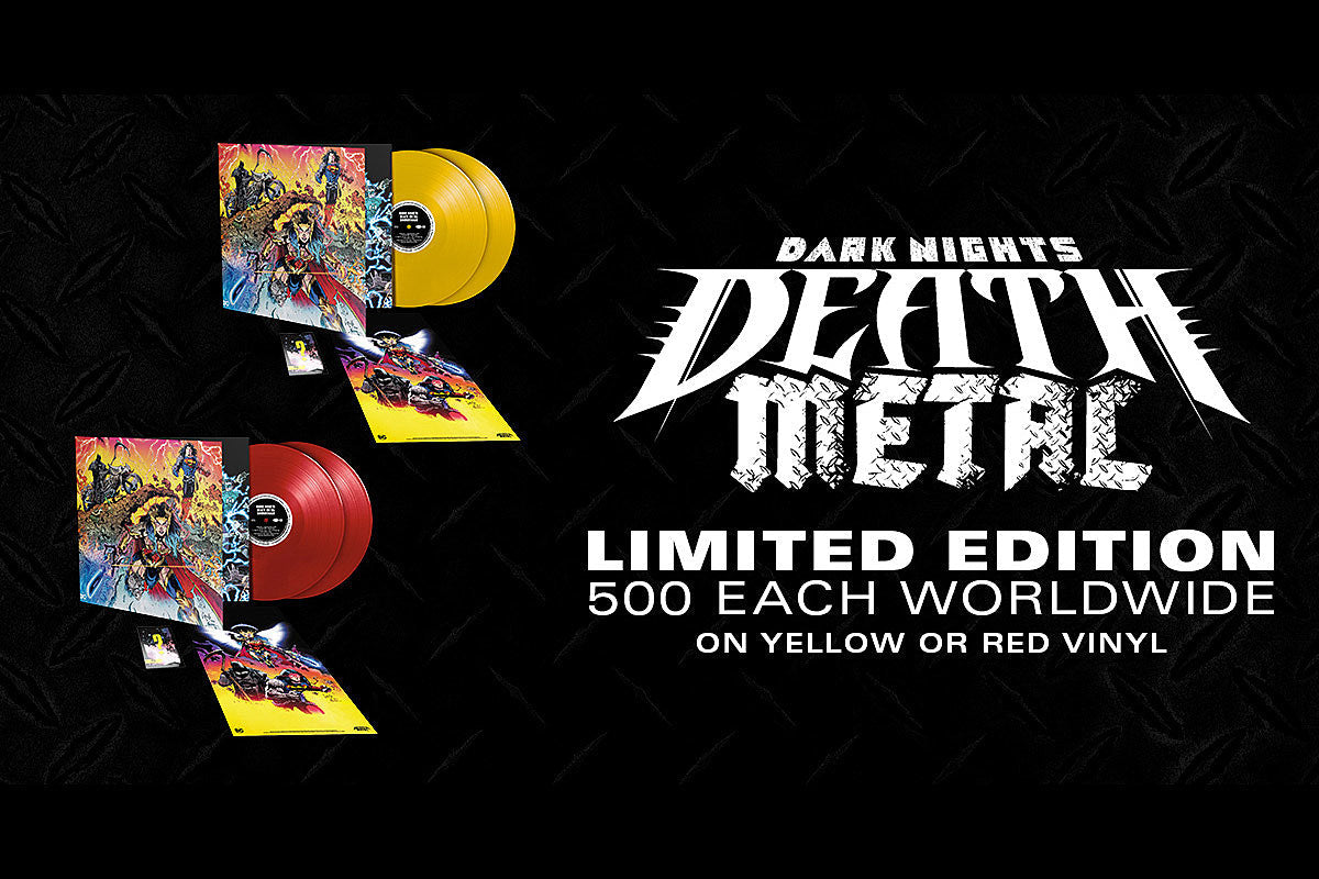 Exclusive: Dark Nights: Death Metal soundtrack on limited red & yellow vinyl (IDLES, Soccer Mommy, Denzel Curry, Manchester Orchestra, more)