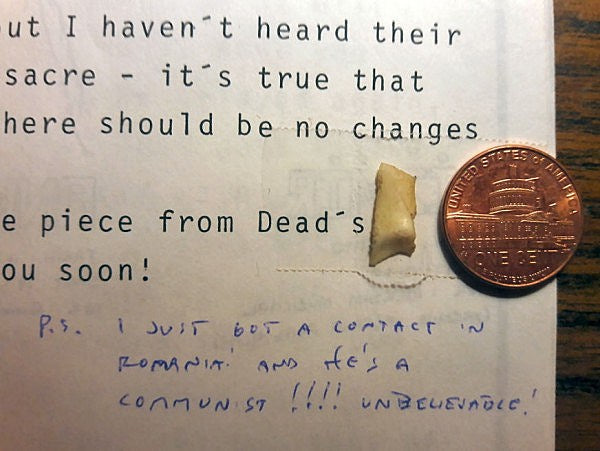 former Mayhem frontman Dead’s skull fragment sold for $3,500