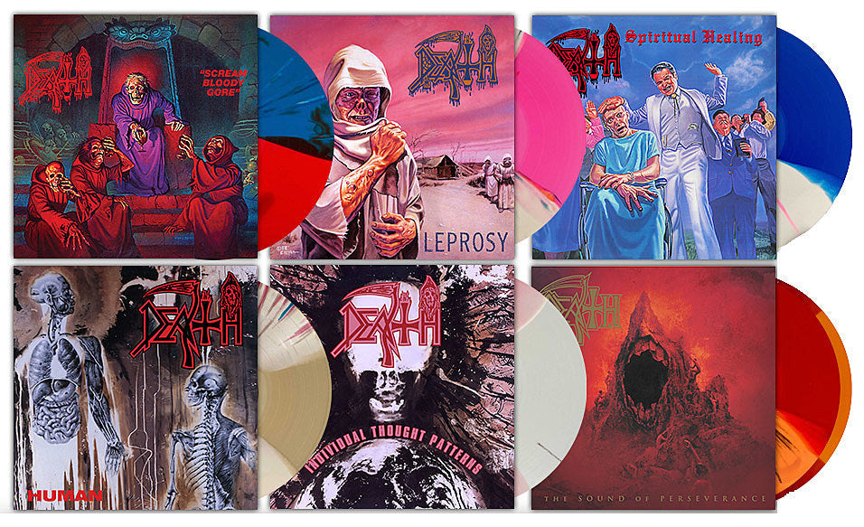 6 classic Death albums getting gorgeous splatter vinyl reissues
