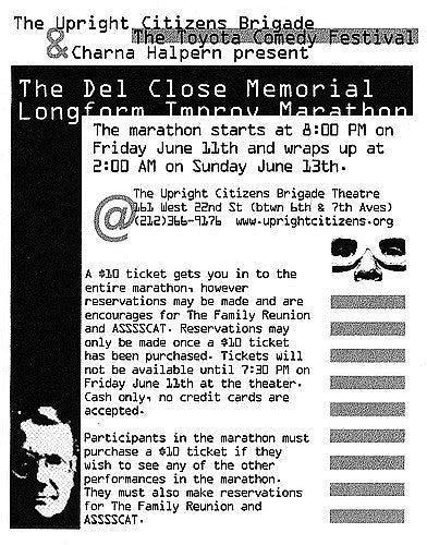 UCB’s Del Close Marathon is moving to L.A. in 2019