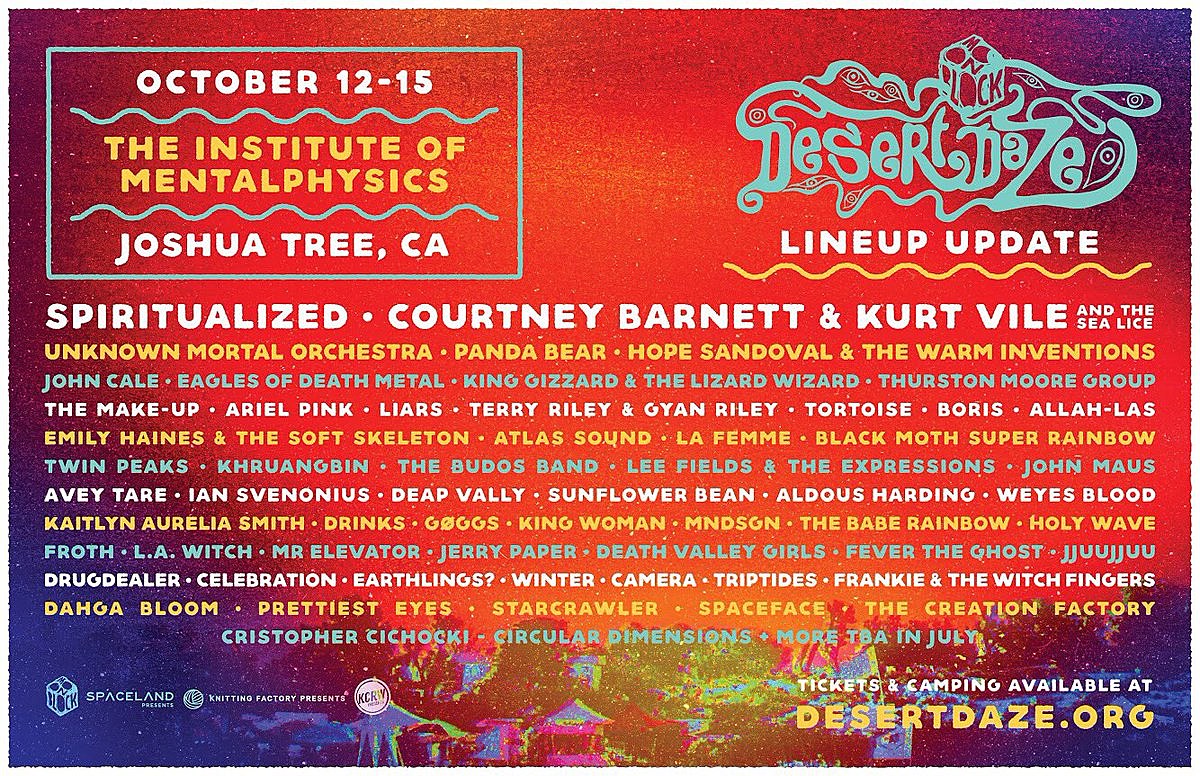 Desert Daze 2017 lineup additions: Panda Bear, John Cale, The Make-Up, Liars & more