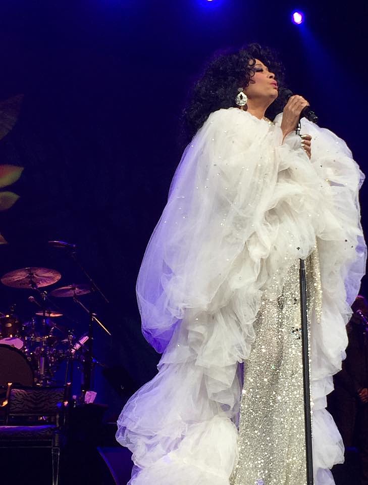 Diana Ross performing at the Grammys