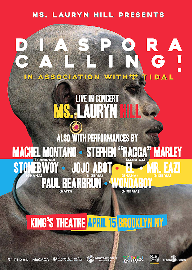 Lauryn Hill announces 3-day ‘Diaspora Calling!’ music / art festival at King’s Theatre (Friday’s show now part of it)