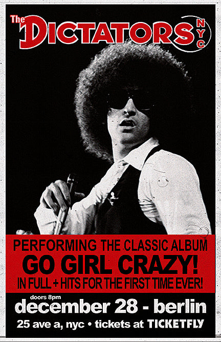 The Dictators NYC add 2nd New Year’s show, playing ‘Go Girl Crazy!’ in full