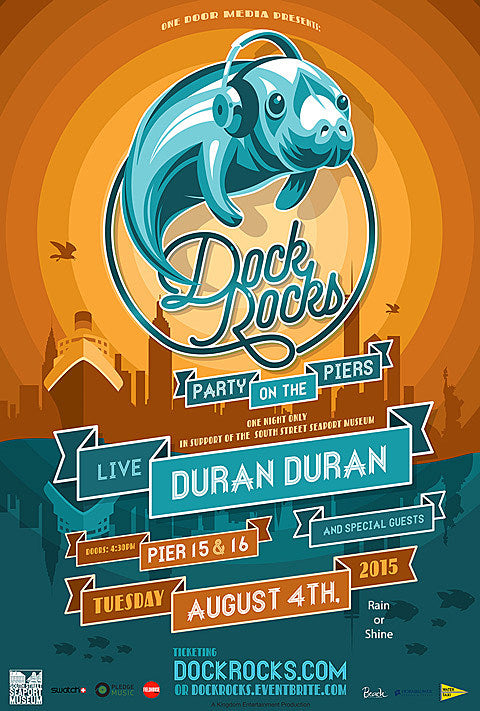 Duran Duran and Wyclef Jean playing “Dock Rocks” benefit for South Street Seaport Musem (tix on sale)