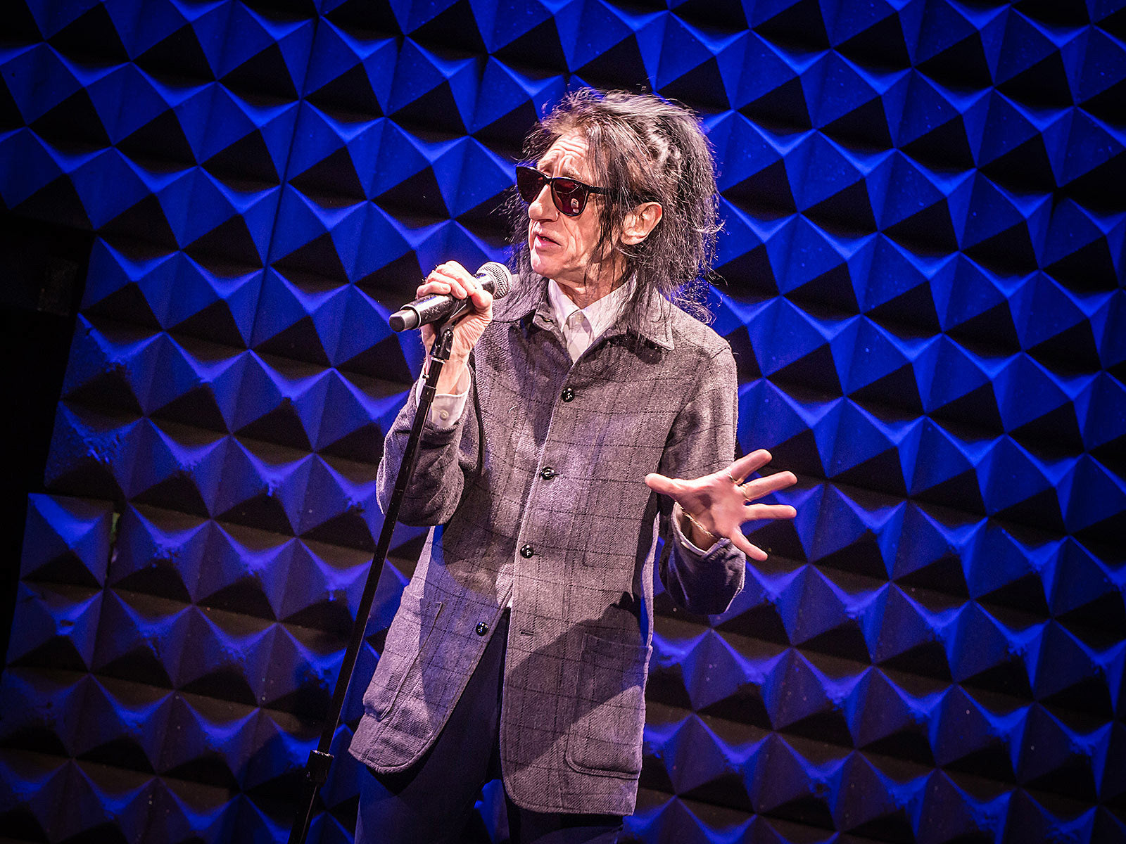 punk poet Dr. John Cooper Clarke played Joe’s Pub (pics, video)