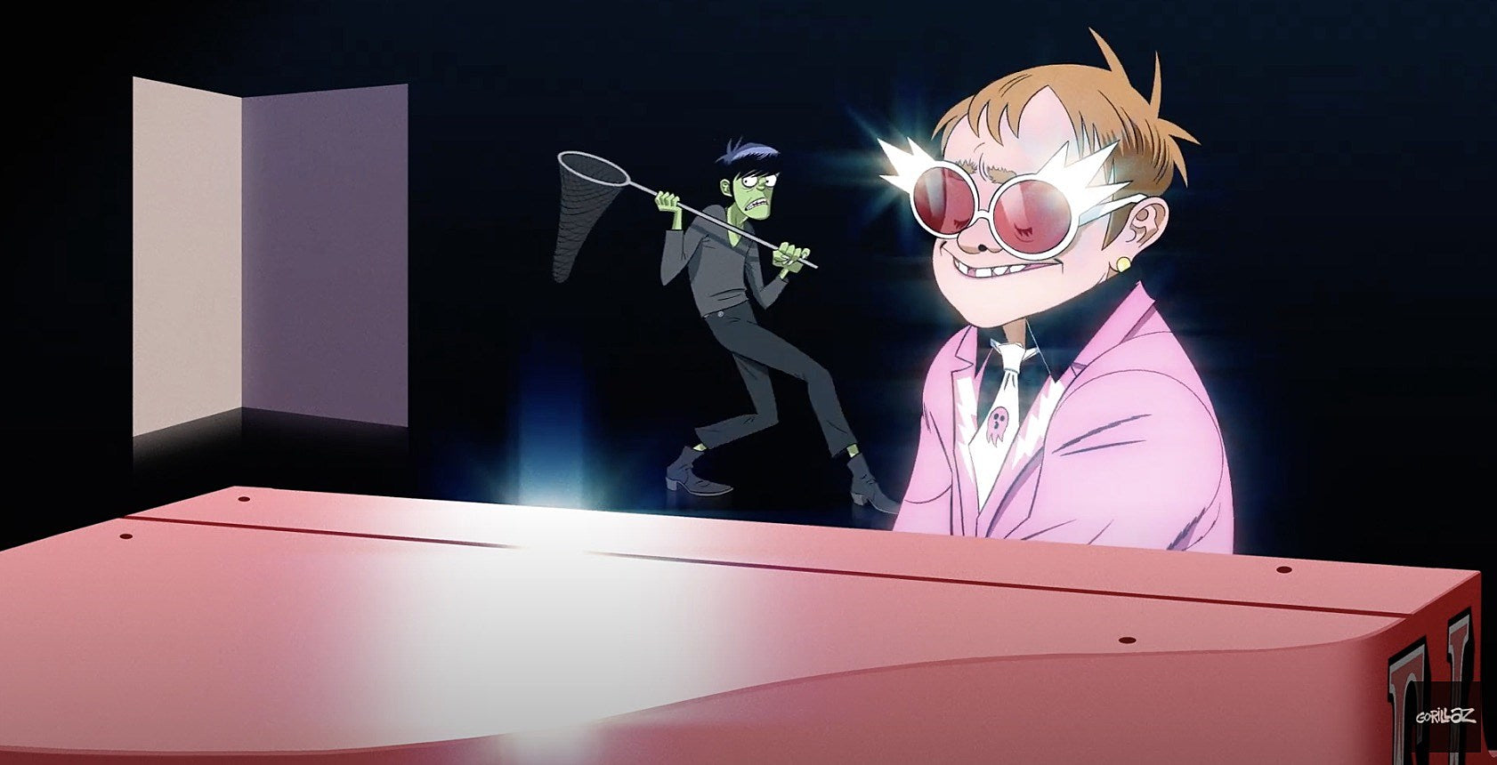 Listen to Gorillaz, Elton John & 6LACK’s new song “The Pink Phantom”
