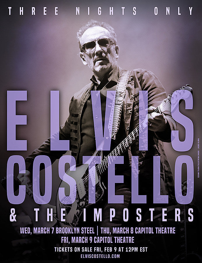 Elvis Costello playing Brooklyn Steel & Capitol Theatre w/ BV presale
