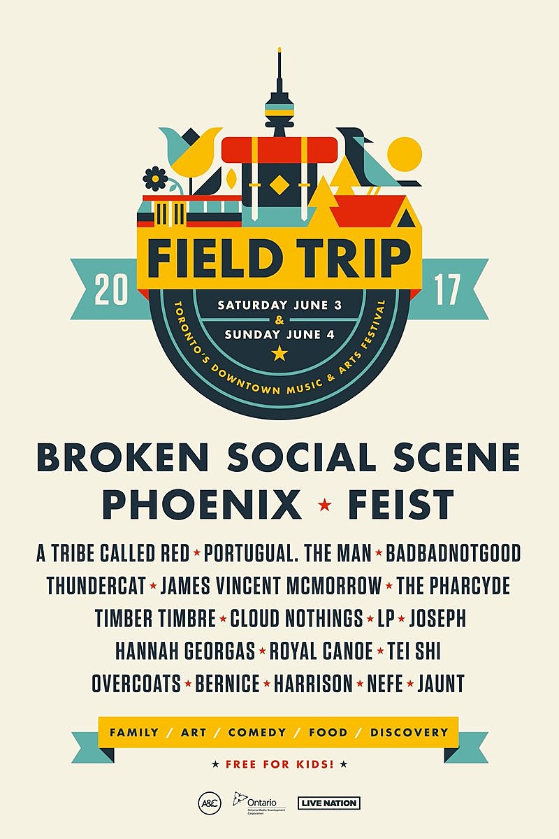 Field Trip 2017 lineup (Broken Social Scene, Feist, Phoenix, Pharcyde, more)