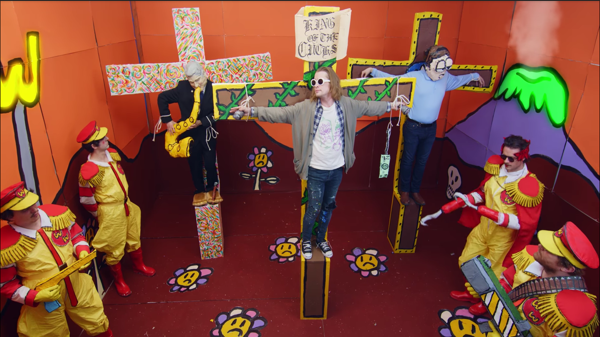 Father John Misty shares absurdist “Total Entertainment Forever” video starring Macaulay Culkin as Kurt Cobain