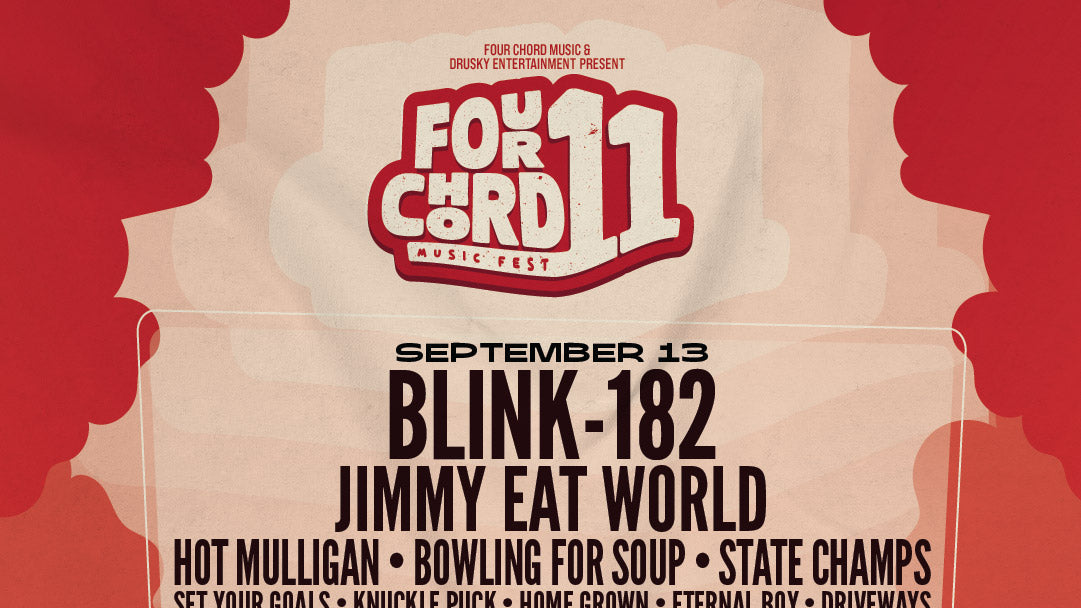 Four Chord Fest 2025 lineup: blink-182, AFI, Jawbreaker, Jimmy Eat World, Alkaline Trio, more
