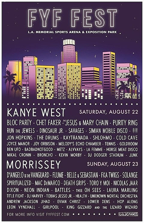 Kanye West replaces Frank Ocean on this weekend’s FYF Fest