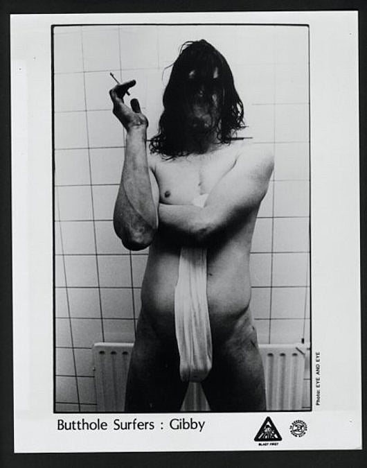 Gibby Haynes playing all-Butthole Surfers set, backed by kids, in Brooklyn