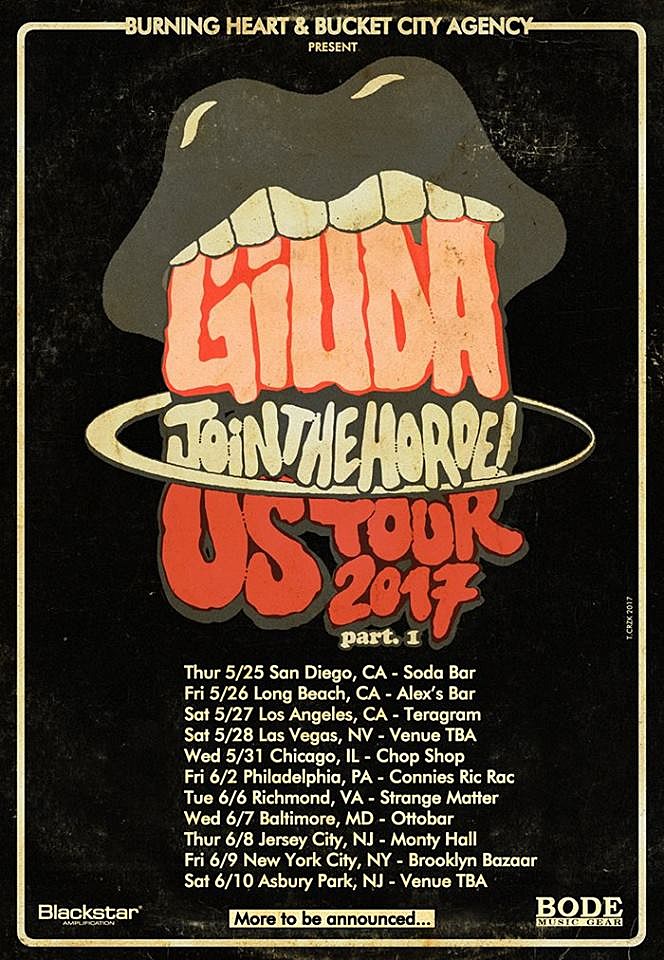 Italy’s glammy Giuda touring this spring