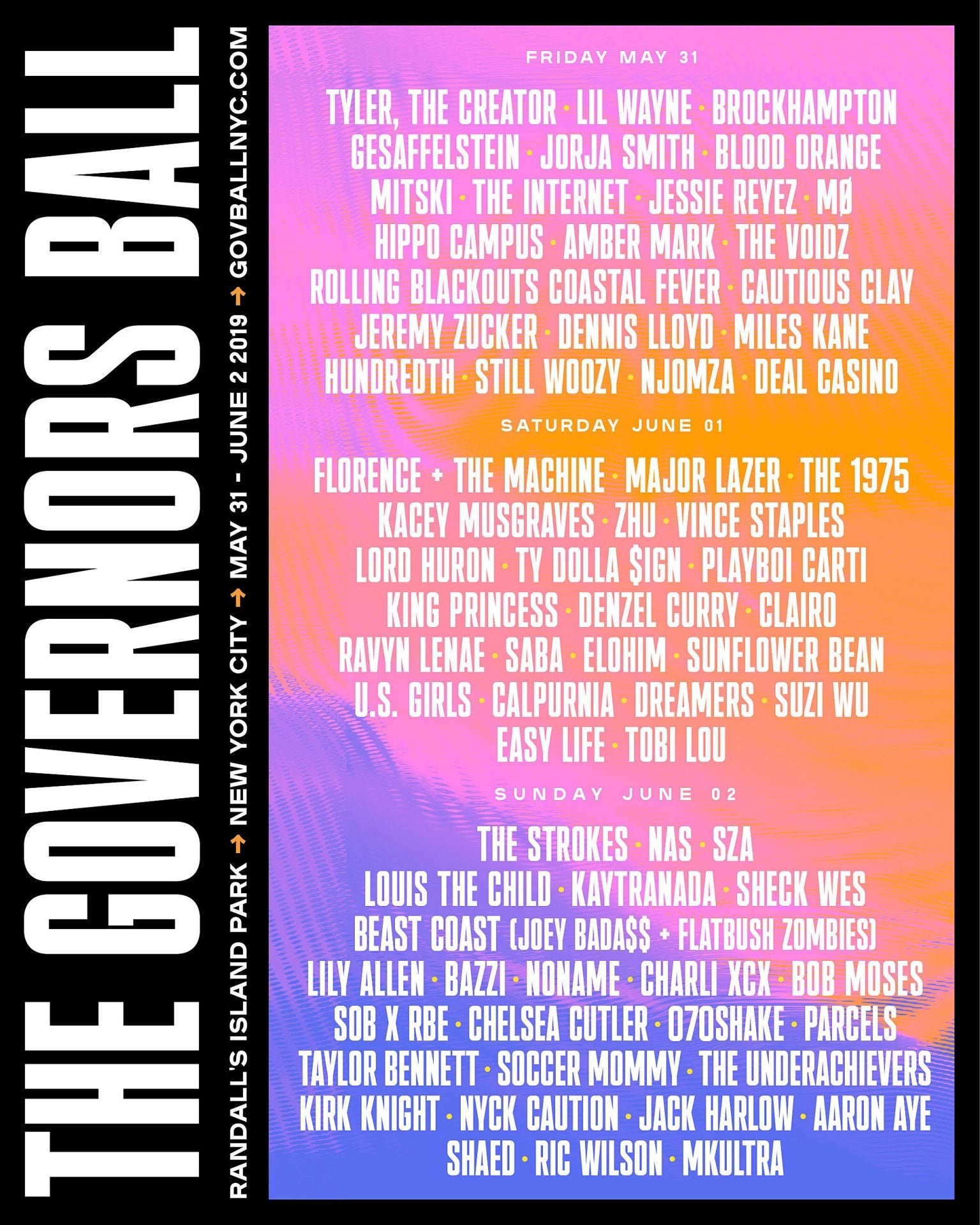 Governors Ball 2019 lineup announced