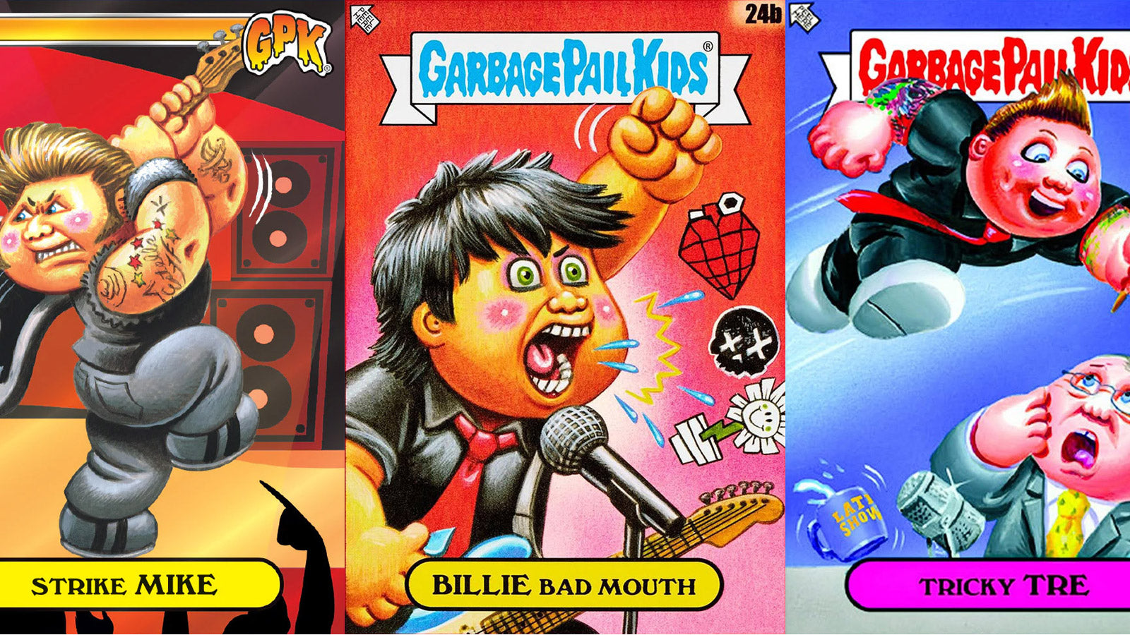 Green Day get their own Garbage Pail Kids cards