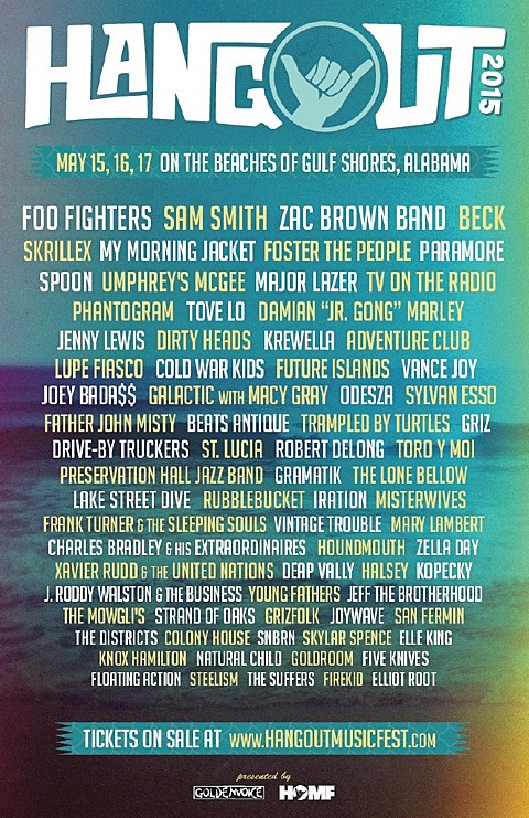 Hangout Fest adds Joey Bada$$, Sylvan Esso, Sam Smith, JEFF the Brotherhood, Natural Child & more to lineup